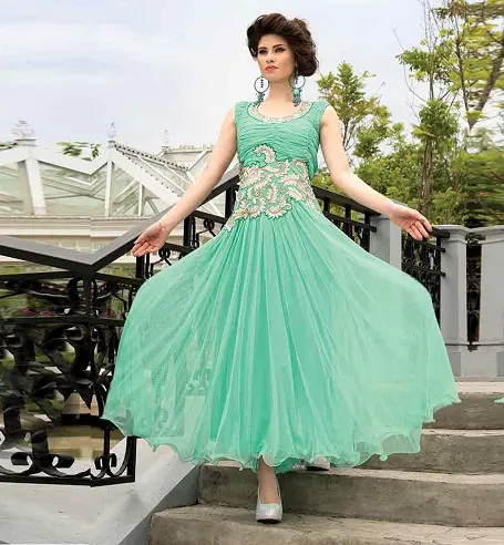 Latest Long Frock Style Gown 2022  Anaya Designer Studio  Sarees Gowns  And Lehenga Choli