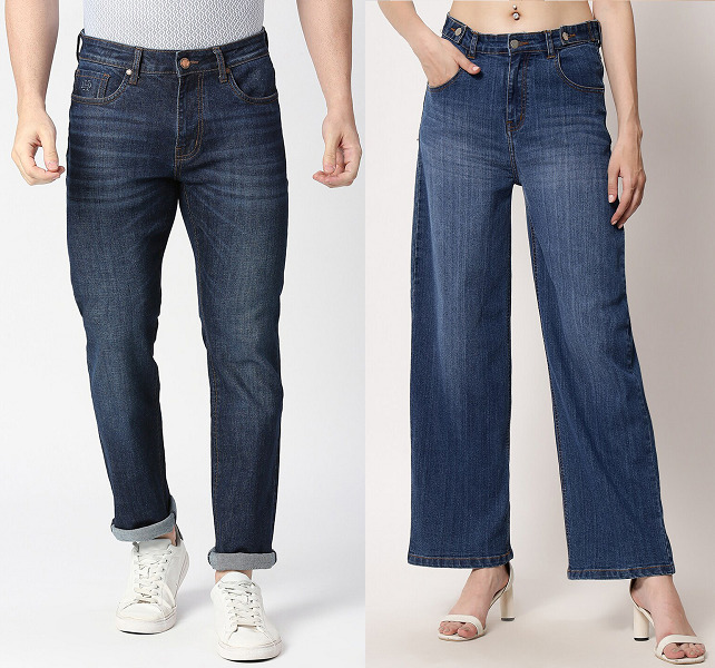 Low Waist Straight Jeans For Men And Women