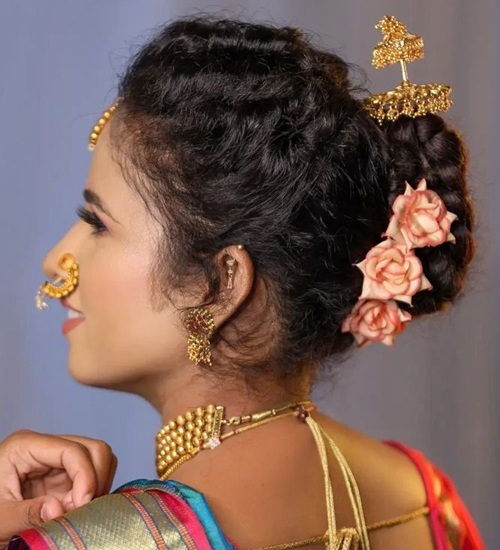 Maharashtrian Bridal Hairstyles 10