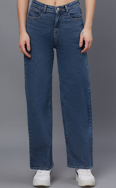 Medium Rise Straight Jean