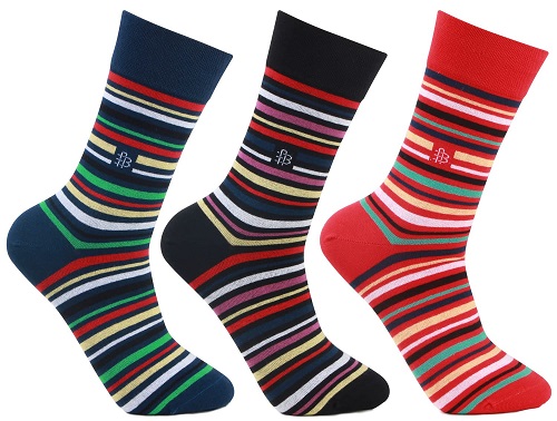 Multicolor Mens Sock