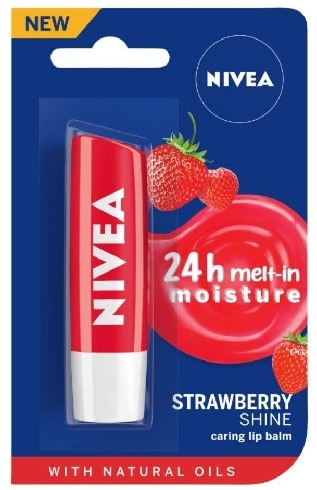 Nivea Shine Strawberry Lip Balm