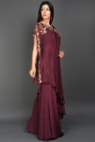 One Shoulder Silk Gown