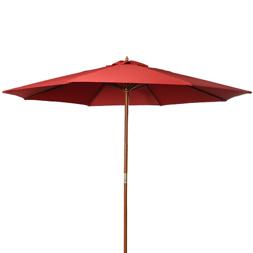Outdoor Patio Wooden Umbrellas