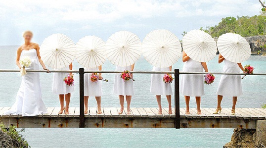 Paper Umbrellas for the Wedding