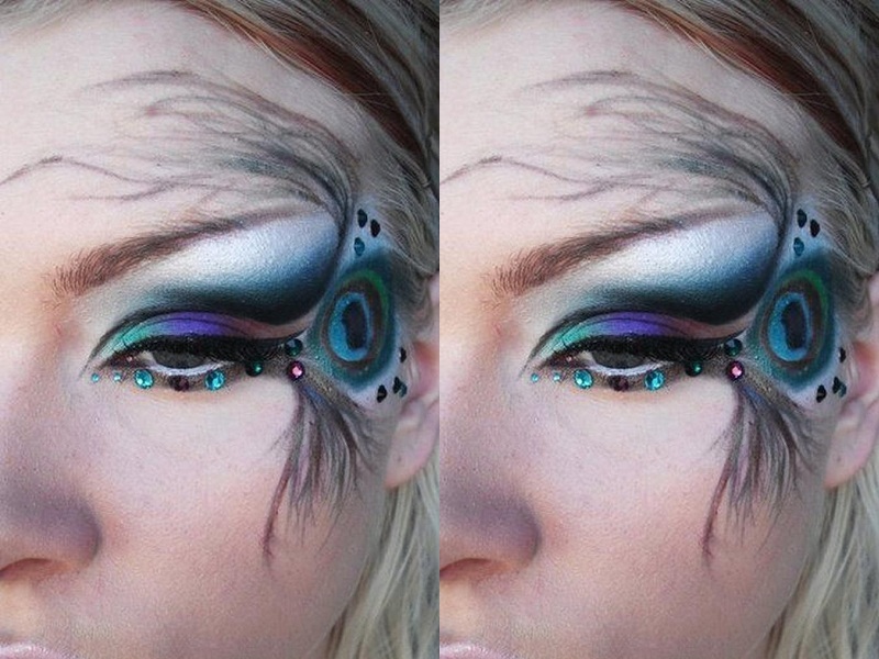 Peacock Eye Makeup Look