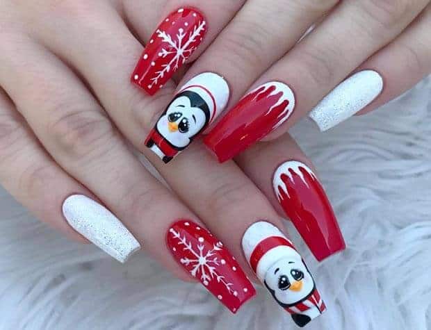 easy christmas nails