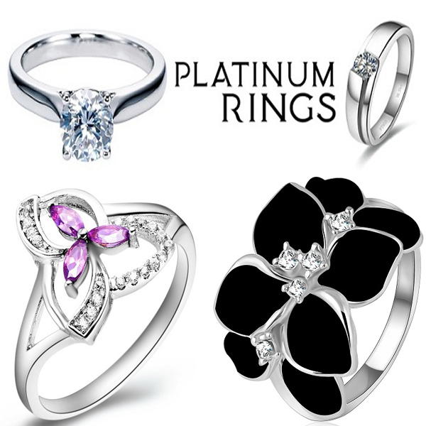 Gorgeous Platinum Ring For Women 20PTLBU22-gemektower.com.vn