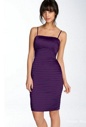 Purple Spaghetti Dress