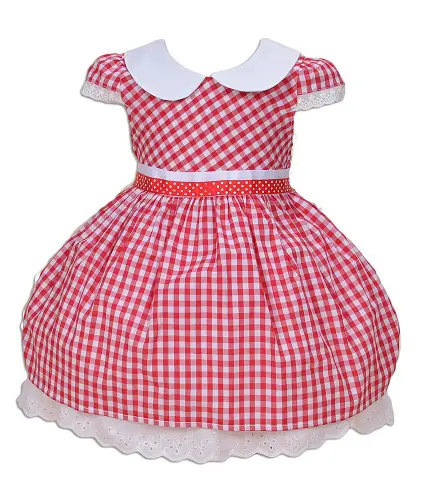 Source Burgundy baby frock designs New kids cotton frocks baby girl summer  dress on malibabacom