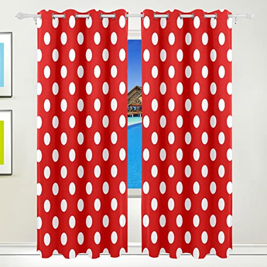 Red Polka Dot Curtains