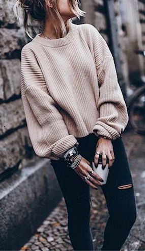 Ribbed Oversized Sweaters