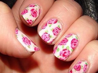 9 Simple and Easy Rose Nail Art Designs with Images