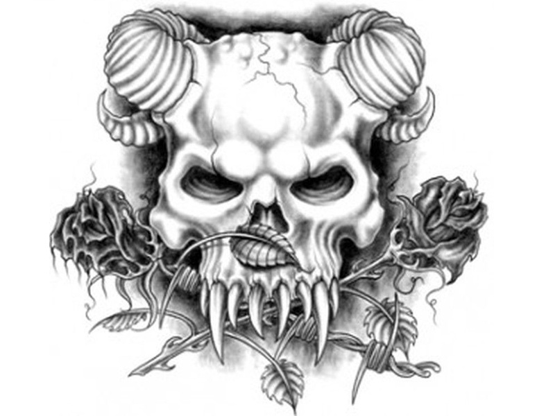 Scary Demon Tattoo Designs For Men