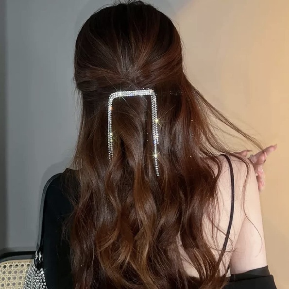 Silver Bar Hair Clip