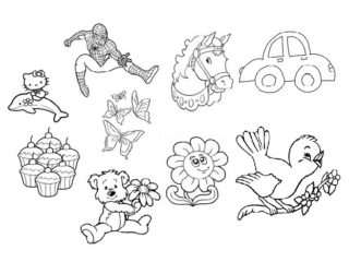 15 Simple Characters of Printable Colouring Pages for Free