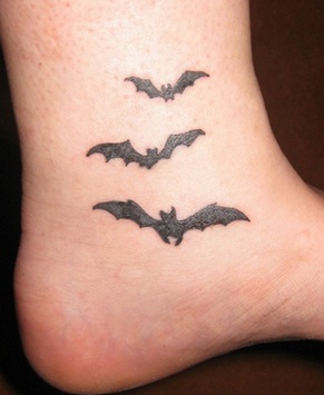 Simple and Cute Bat Tattoo