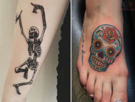 9 Eye-Catching Skeleton Tattoo Designs and Ideas!