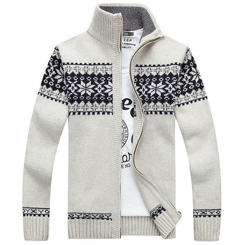 Snow Flake Pattern Sweater