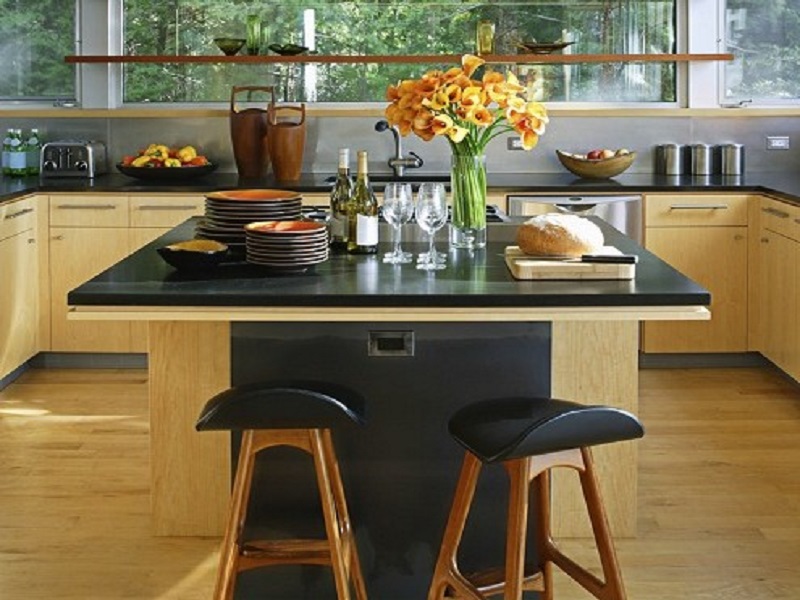 9 Latest Kitchen Island Designs With, Square Kitchen Island With Seating For 4