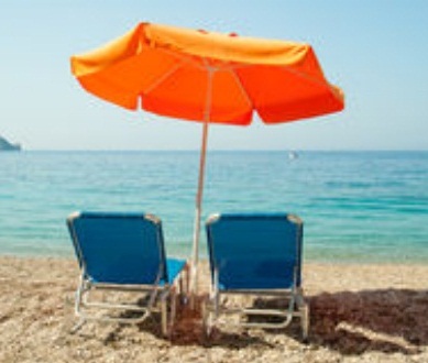 Super Beach Orange Umbrella