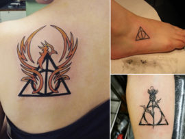 Top 15 Irresistible Deathly Hallows Tattoo Designs!