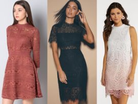 Top 25 Attractive Lace Dress Patterns for Women in Trend