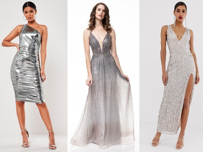 Top 9 Stylish Silver Dress Patterns For Women In Trend