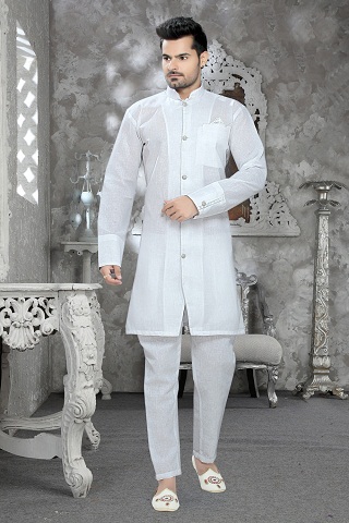 Traditional Type White Kurta Pajama