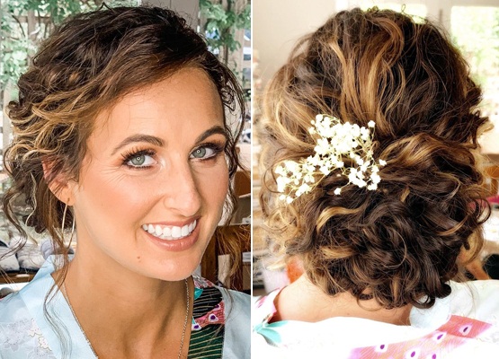 Updo for Curly Hair