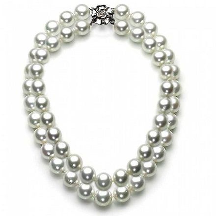 White Pearl Bridal Necklace