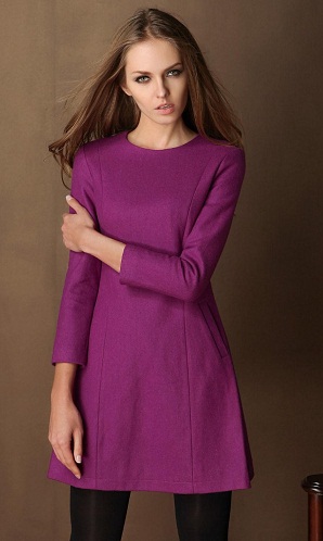 Winter Purple Dress