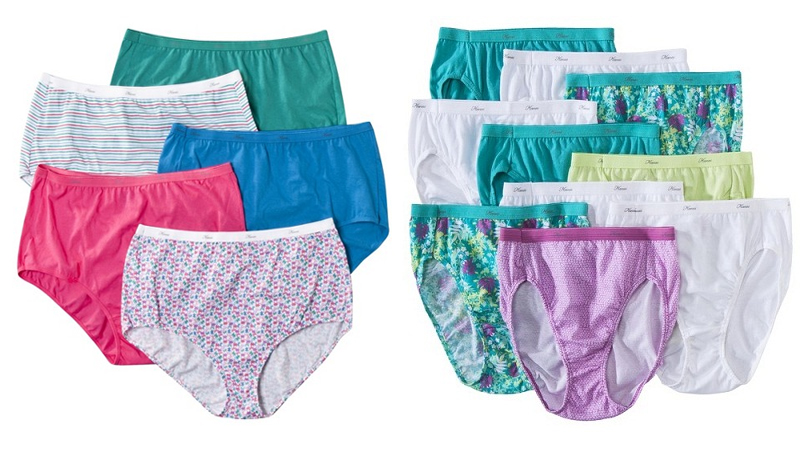 Womens Purple Hanes Multi Pack Panties - Underwear, Clothing