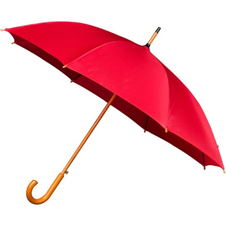 Wooden Red Umbrella
