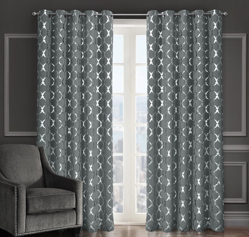 Grey Curtains Living Room Design