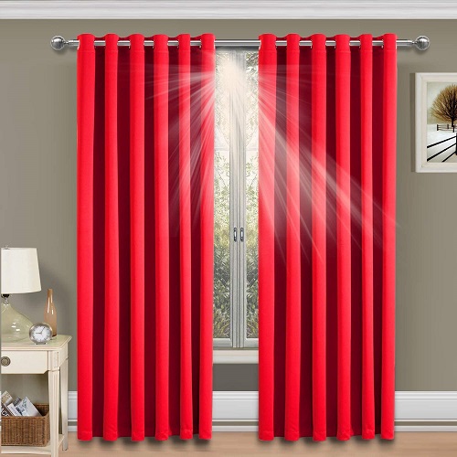 20 Best Living Room Curtain Designs, Living Room Ideas Red Curtains