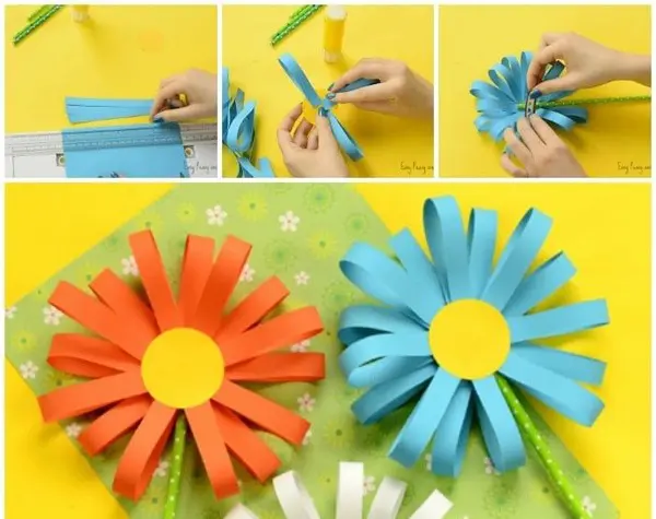 25 Diffe Paper Craft For Kids With Step By Easy Tutorials - Art And Craft With Paper Easy Beautiful Wall Hanging