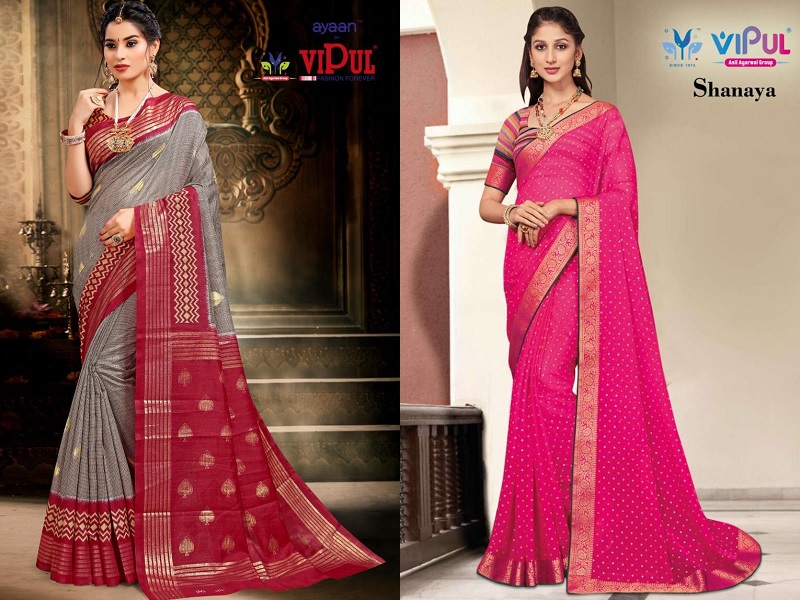 10 Stunning Designs Of Vipul Sarees For Bright Look