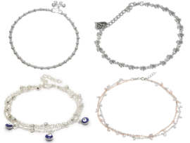 15 Latest Designs of Silver Anklets for Women and Girls