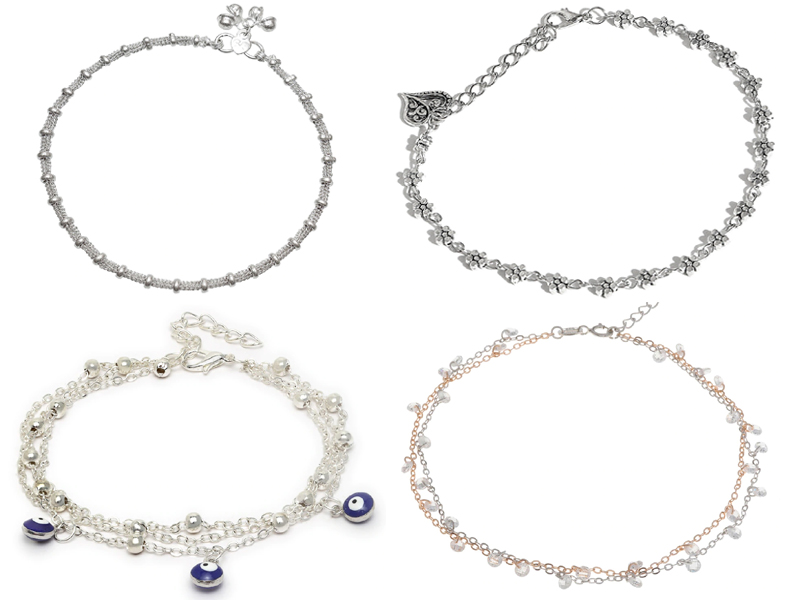 15 Latest Designs Of Silver Anklets For Women And Girls