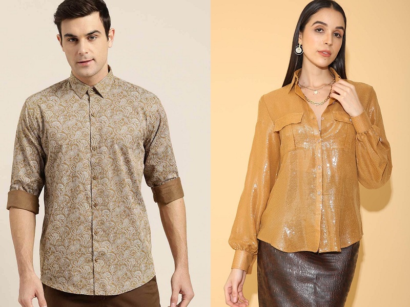 15 Stunning Designs Of Golden Shirts Must Try Now
