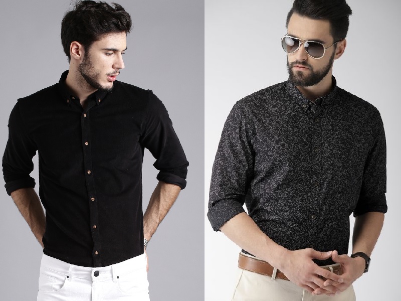 30 Stylish Models Of Black Shirts For Men In Fashion