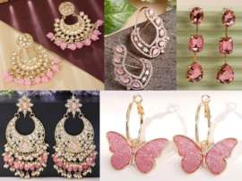 9 Beautiful Pink Earrings in Latest Designs