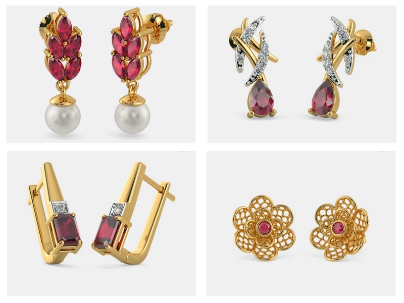 9 Beautiful Ruby Earrings Designs For Trendy Look