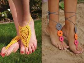 9 New Designs of Crochet Anklets For Men and Women