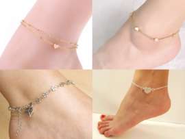 9 New Styles of Heart Anklets for Attractive Look
