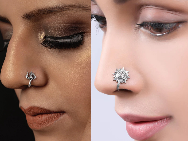 9 Stunning Clip On Nose Pin Designs For Ladies In Fashion