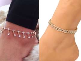 9 Stunning Designs of Diamond Anklets For Women