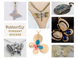 9 Stunning and Trendy Butterfly Pendant Designs with Images