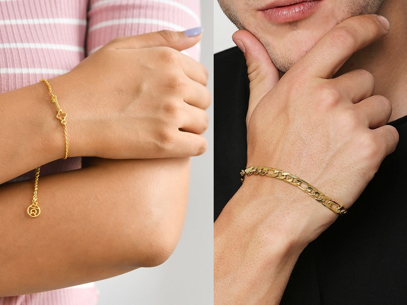 9 Stylish Gold Plated Bracelets In Different Designs